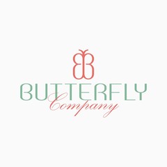 Letter B with Butterfly or Luxury Logo Design Vector