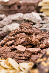 group of crunchy milk chocolate sweets