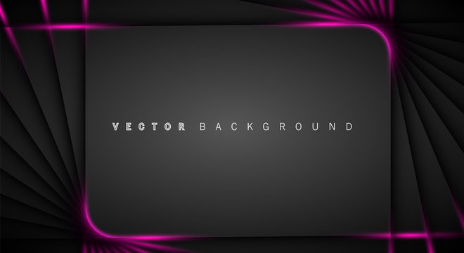 Pink light line shadow dark grey luxury background