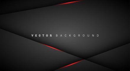 Red light line shadow dark grey luxury background