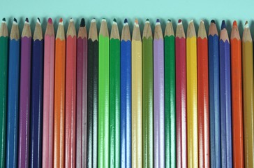 back to school background with pencils