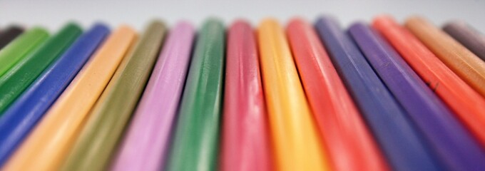 Fototapeta premium back to school background with pencils