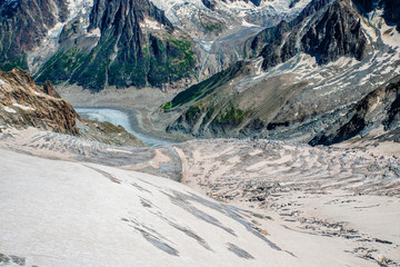 Mer de glace Mont Blanc Monte Bianco