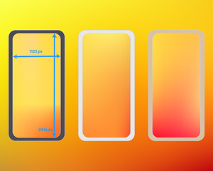 Mesh, multicolor phone backgrounds kit.