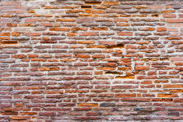 old red brick wall background