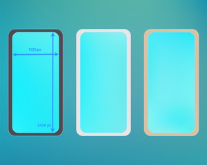 Mesh, cyan colored phone backgrounds kit.