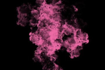 abstract colored dust explosion on a black background.abstract powder splatted background.