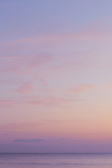 pastel colours gradient sky, calm evening