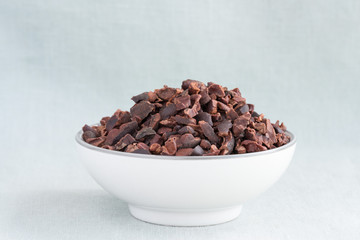 Cocoa Nibs in a Bowl