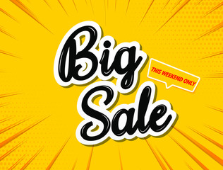 big sale banner template.Vector background