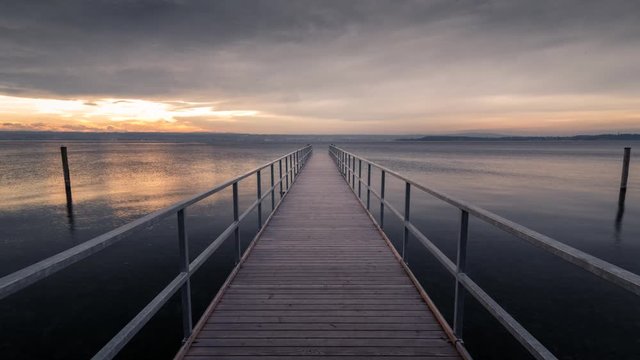 Sunset / Sunrise over Lake Constance (Bodensee) Time-Lapse