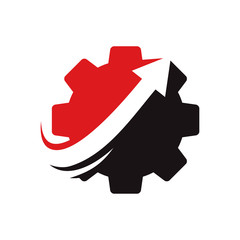 Gear Business logo design template vector Icon