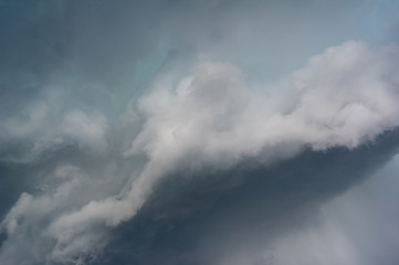 Dramatic cloud and stormy cloudy sky before storm. Beautiful abstract background