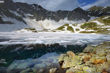 Lake in mountains