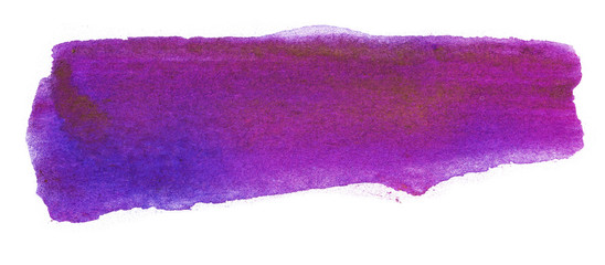 blue purple watercolor stain on a white. hand-drawn element, photography texture splash paints on paper. background for text