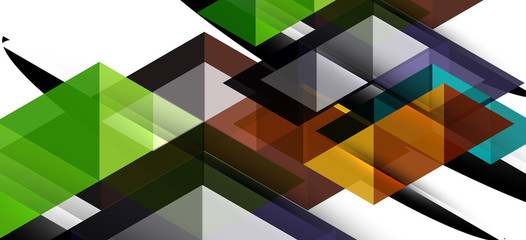 Colorful repeating triangles modern geometric in contemporary style on white background. Abstract geometric shape. Modern stylish texture