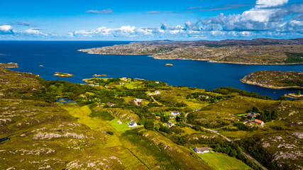 Picturesque Village At The Atlantic Coast In The Highlands Of Scotland