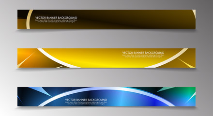 Set banner background with multicolor composition . vector design illustration