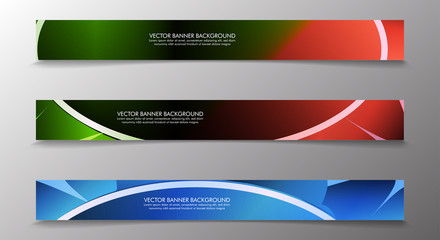 Set banner background with multicolor composition . vector design illustration