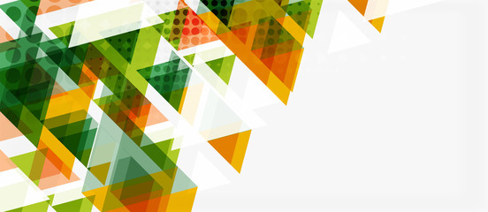 Vector triangle geometric abstract composition background. Retro vector illustration. Ornament illustration