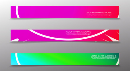 Set banner background with multicolor composition . vector design illustration