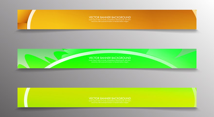 Set banner background with multicolor composition . vector design illustration
