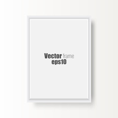  Photo frame on abstract gray background, design element