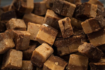 Chocolate-caramel fudge in Tromsø market