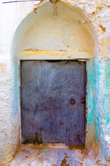 Old doors in old Moroccan city