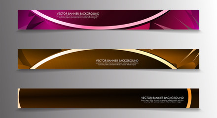 Set banner background with multicolor composition . vector design illustration