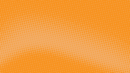 Light orange and yellow  pop art background in retro comic style with halftone dots design isolated