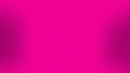 Magenta  pop art background in vitange comic style with halftone dots, vector illustration template for your design