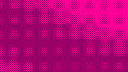 Magenta  modern pop art background with halftone dots design, vector illustration