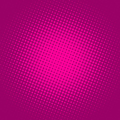 Magenta  dotted background in retro pop art comic style, vector illustration