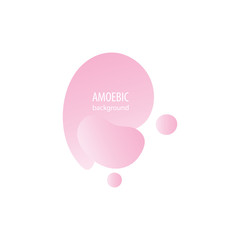 Motion amoeba fluid abstract background paper cut