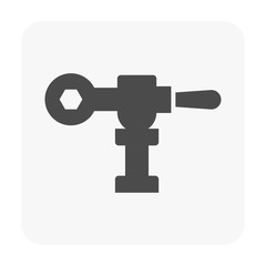 Obraz premium faucet icon black