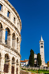 Fototapeta premium Roman Arena in Pula, Croatia