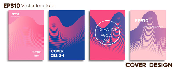 Creative colored cover. Cover design. Cool background.