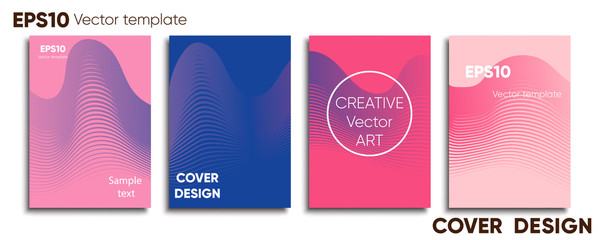 Creative colored cover. Cover design. Cool background.