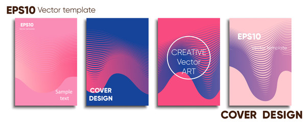 Creative colored cover. Cover design. Cool background.