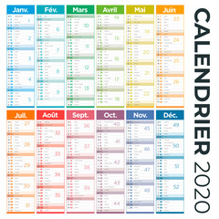 calendrier 2020