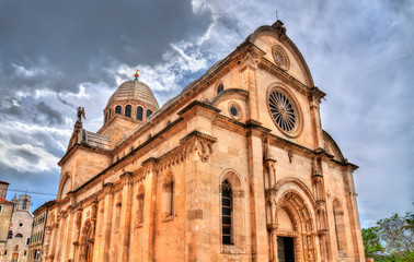 Fototapeta na wymiar St. James Cathedral of Sibenik, Croatia