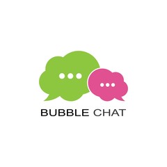 Speech bubble icon Logo template vector illustration