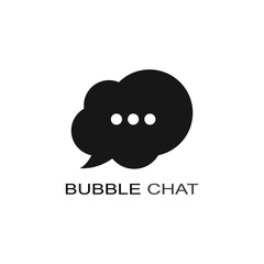 Speech bubble icon Logo template vector illustration