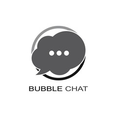Speech bubble icon Logo template vector illustration