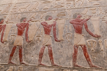 Scenes in Saqqara Necropolis, Cairo, Egypt