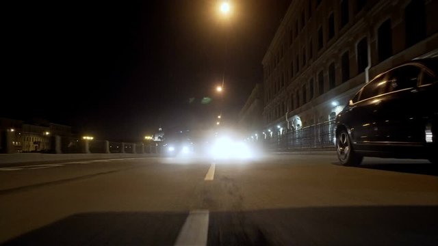 Epic racing in the center of night city