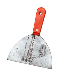 Putty knife trowel scraper (with clipping path) isolated on white background