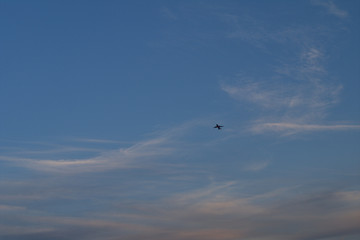 flying in the sky,jet,clouds,airplane,air,travel,flight, sunset, 