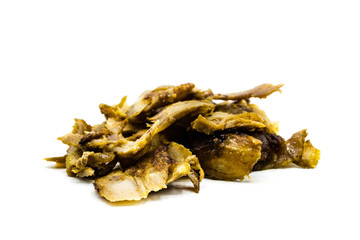 Doner meat isolated on white background